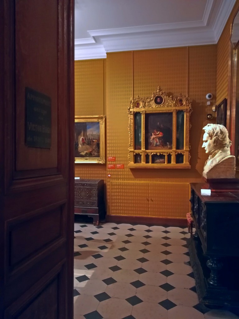 Bust of Victor Hugo at Maison de Victor Hugo. Paris literary tour